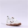 Mjus T Toe Retro Laced Trainer - White Leopard Combi